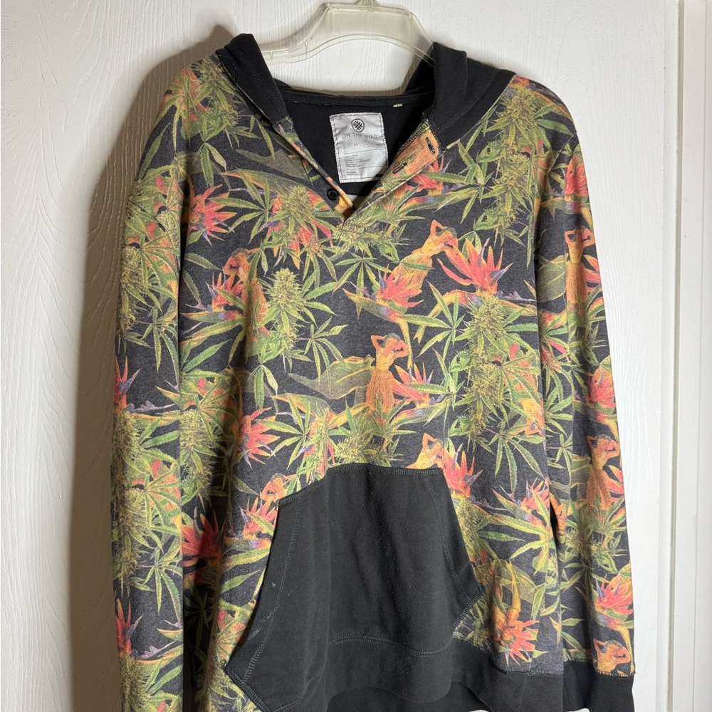 On the Byas Multicolor Tropical Print Hoodie